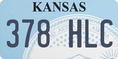 KS license plate 378HLC