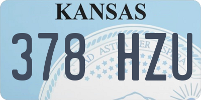 KS license plate 378HZU