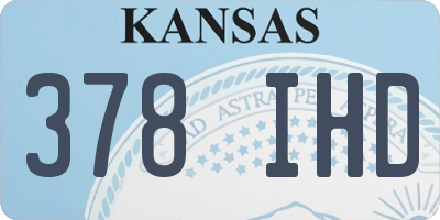 KS license plate 378IHD
