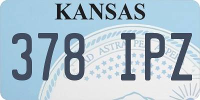 KS license plate 378IPZ