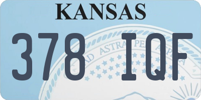 KS license plate 378IQF
