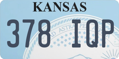 KS license plate 378IQP