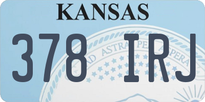 KS license plate 378IRJ