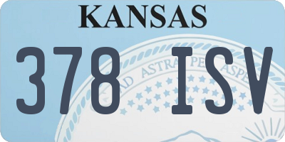 KS license plate 378ISV