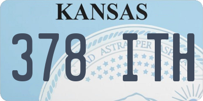 KS license plate 378ITH
