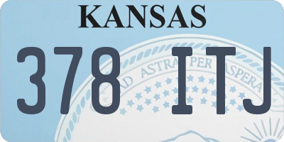 KS license plate 378ITJ