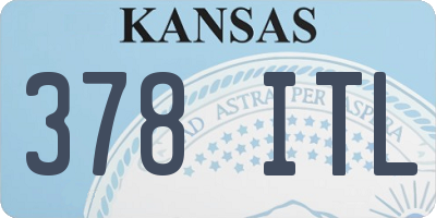 KS license plate 378ITL