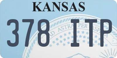 KS license plate 378ITP