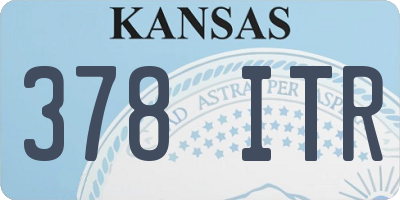 KS license plate 378ITR