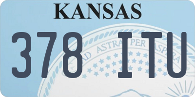 KS license plate 378ITU