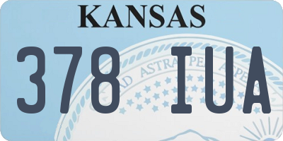 KS license plate 378IUA