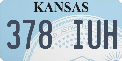KS license plate 378IUH