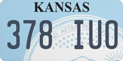 KS license plate 378IUO