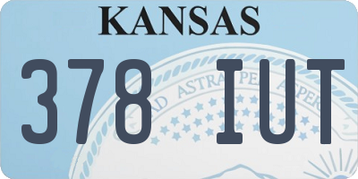 KS license plate 378IUT