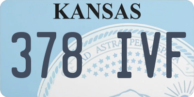 KS license plate 378IVF