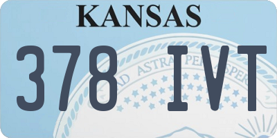 KS license plate 378IVT