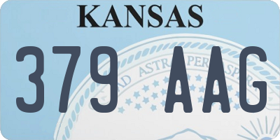 KS license plate 379AAG