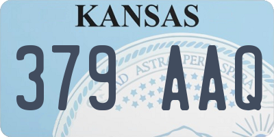 KS license plate 379AAQ