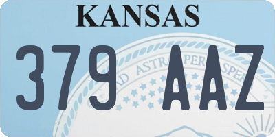 KS license plate 379AAZ