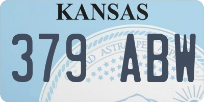 KS license plate 379ABW