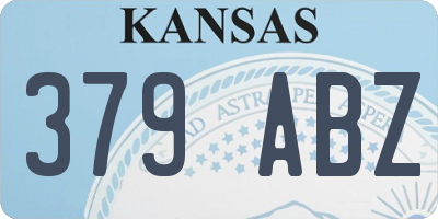 KS license plate 379ABZ