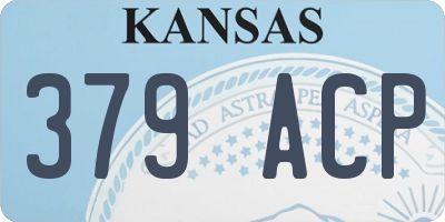 KS license plate 379ACP
