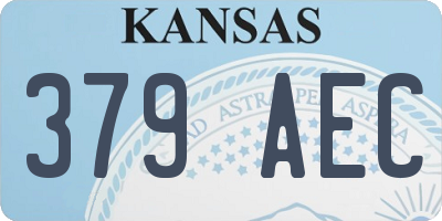 KS license plate 379AEC