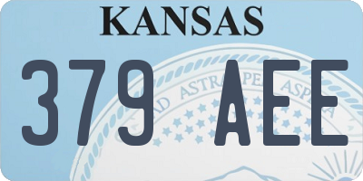 KS license plate 379AEE
