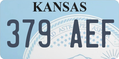 KS license plate 379AEF