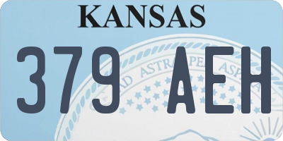 KS license plate 379AEH