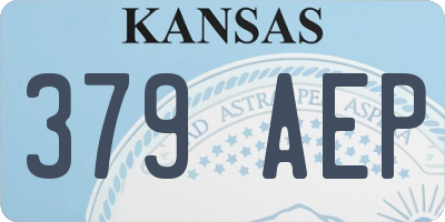 KS license plate 379AEP