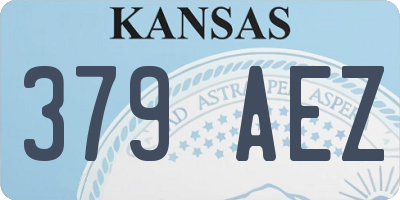 KS license plate 379AEZ