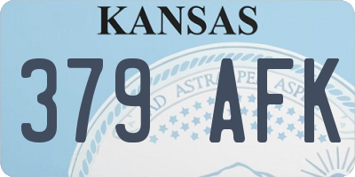 KS license plate 379AFK