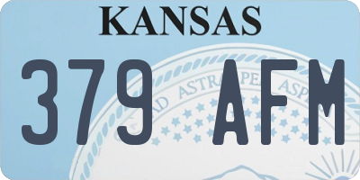 KS license plate 379AFM