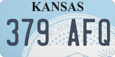 KS license plate 379AFQ