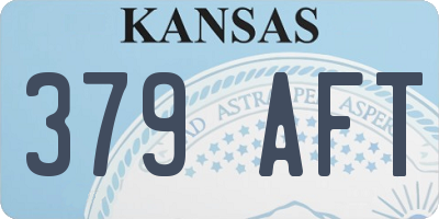KS license plate 379AFT