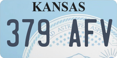 KS license plate 379AFV