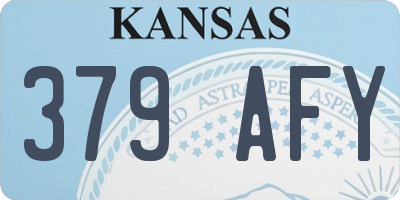 KS license plate 379AFY