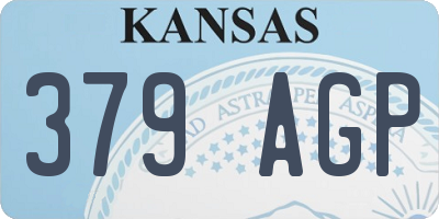 KS license plate 379AGP