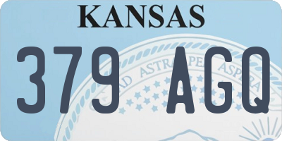 KS license plate 379AGQ