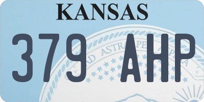 KS license plate 379AHP