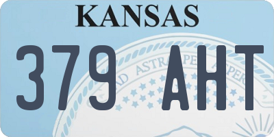 KS license plate 379AHT