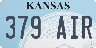 KS license plate 379AIR