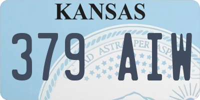 KS license plate 379AIW