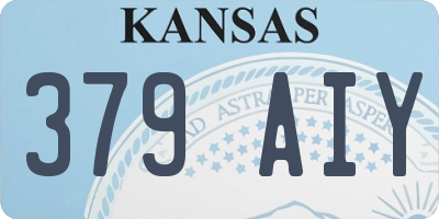 KS license plate 379AIY