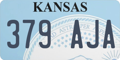 KS license plate 379AJA