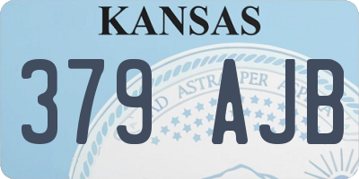 KS license plate 379AJB