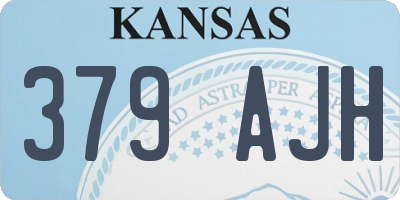 KS license plate 379AJH