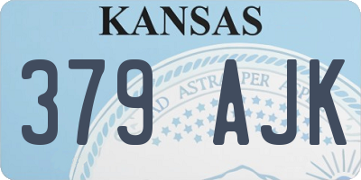 KS license plate 379AJK