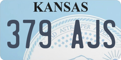 KS license plate 379AJS